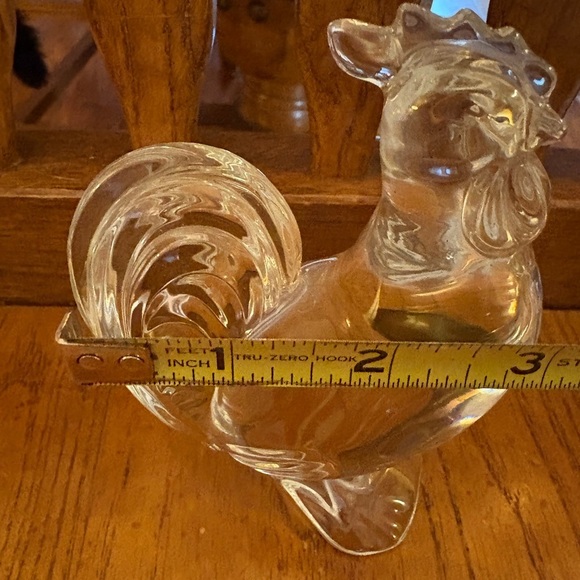 Baccarat France Crystal Rooster Figurine – 4” Zodiac Animal – Clear Signed - Picture 12 of 12